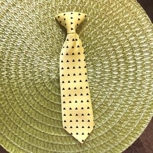 Hartstring kids yellow/ blue clip on tie Sz. 4T